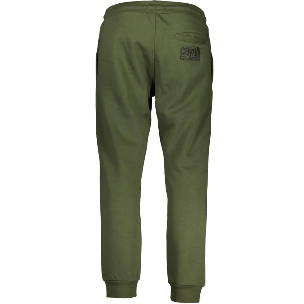 Cavalli Class Verde Polyester Men Sweatpant