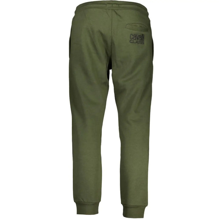 Cavalli Class Verde Polyester Men Sweatpant