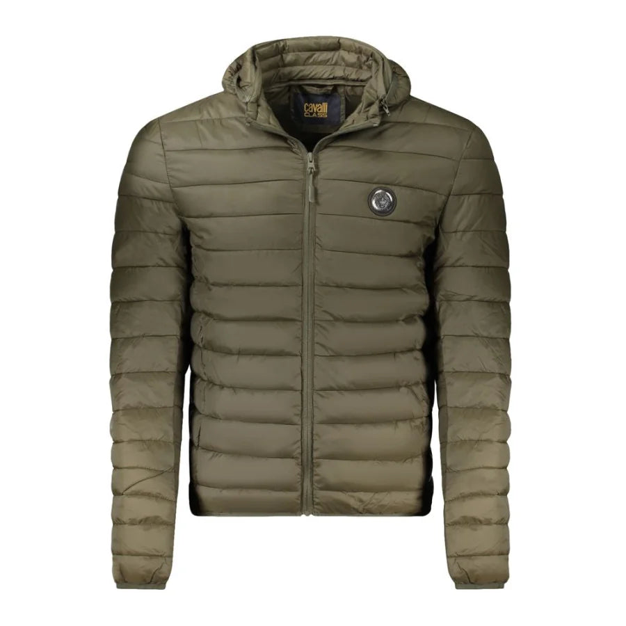 Cavalli Class Verde Polyester Mens Jacket