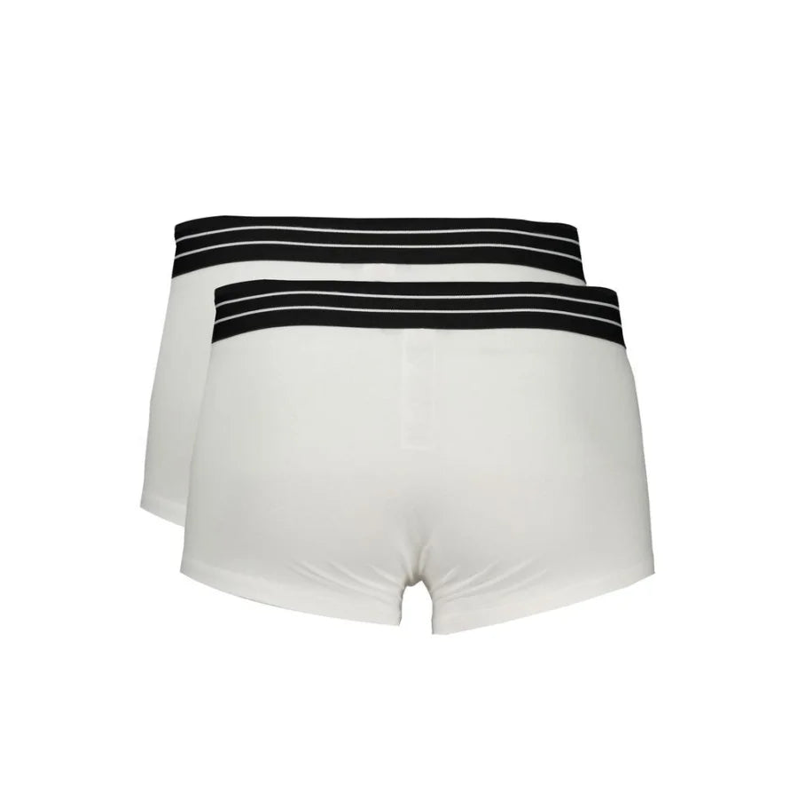 Cavalli Class White Cotton Men’s Boxer Briefs