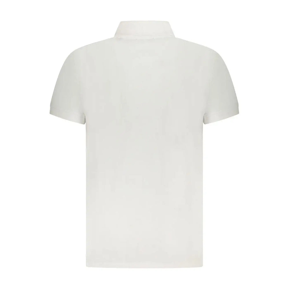 Cavalli Class White Cotton Mens Polo Shirt
