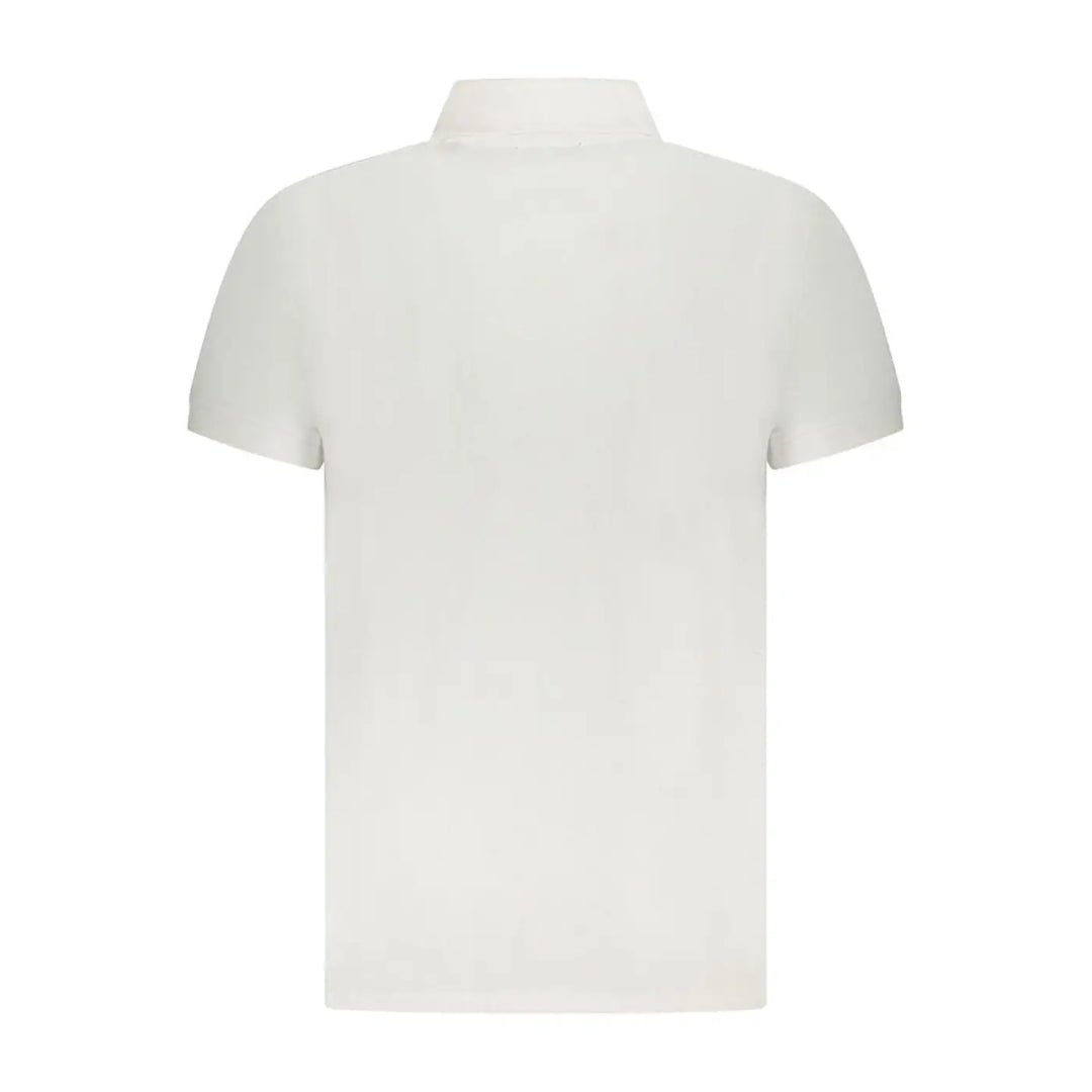 Cavalli Class White Cotton Mens Polo Shirt