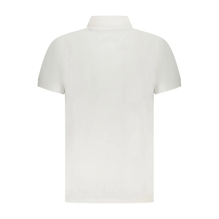 Cavalli Class White Cotton Mens Polo Shirt