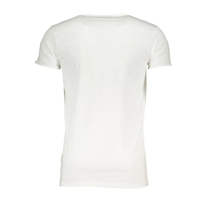 Cavalli Class White Cotton Men’s T-shirt