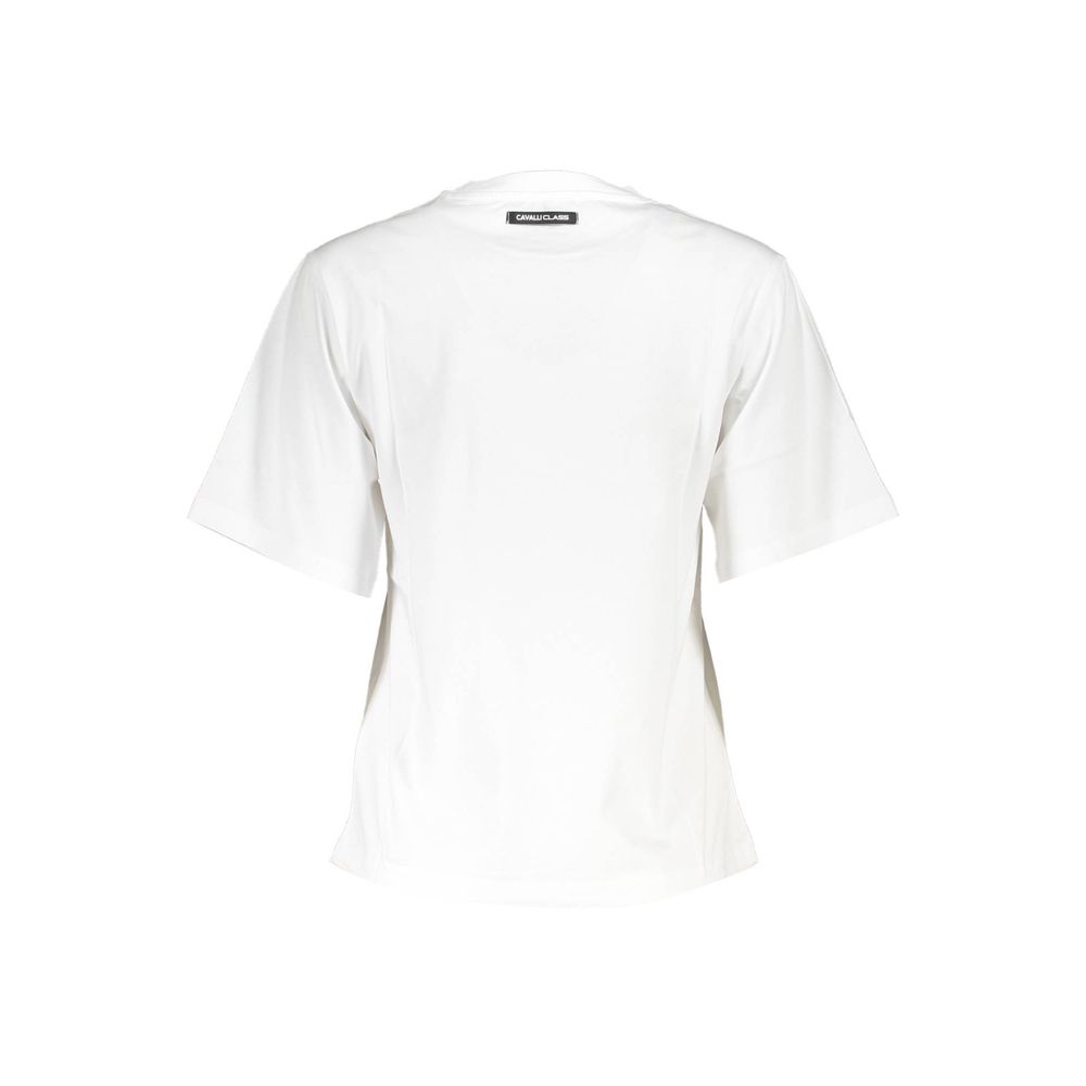 Cavalli Class - White Cotton T-Shirt