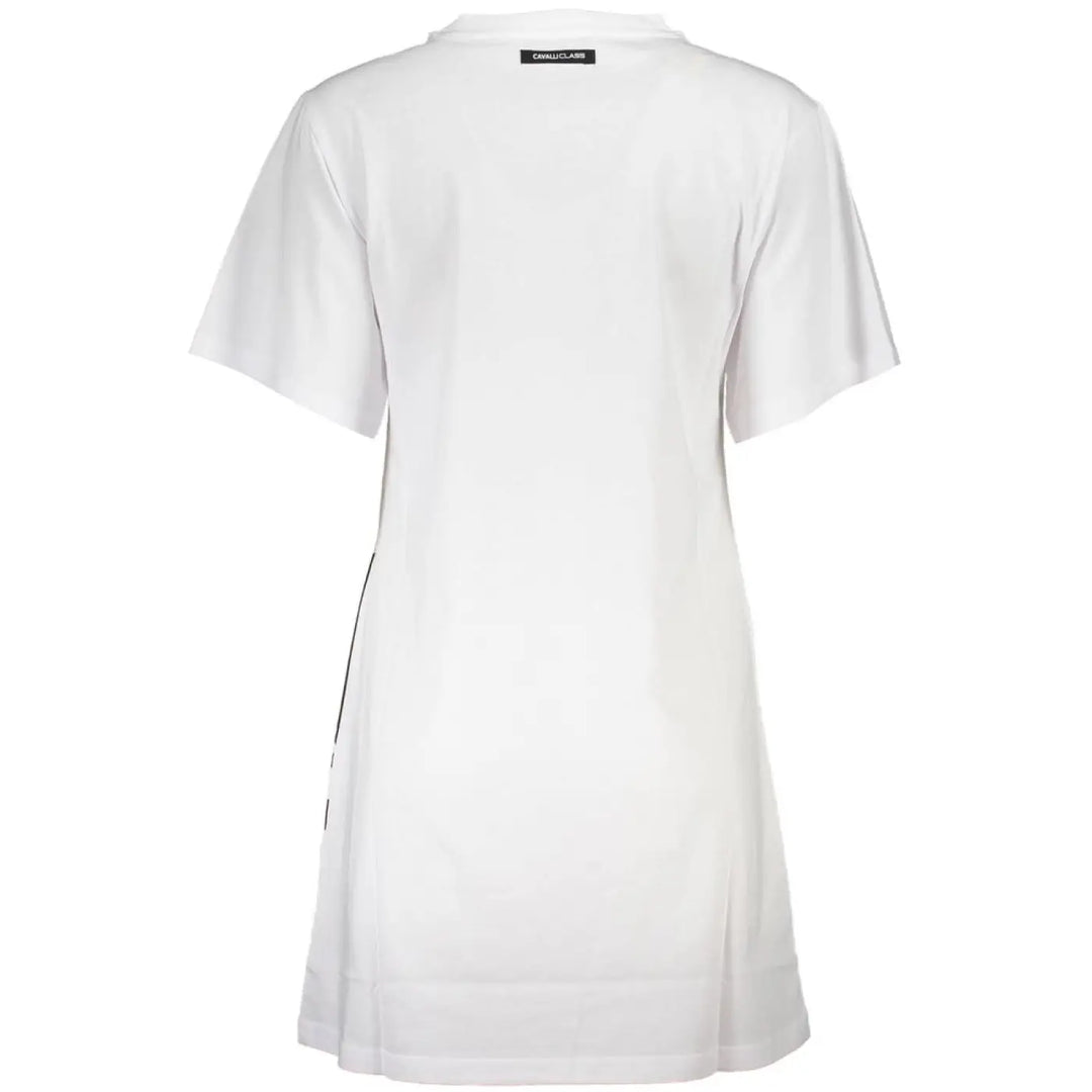 Cavalli Class White Cotton Women Dress