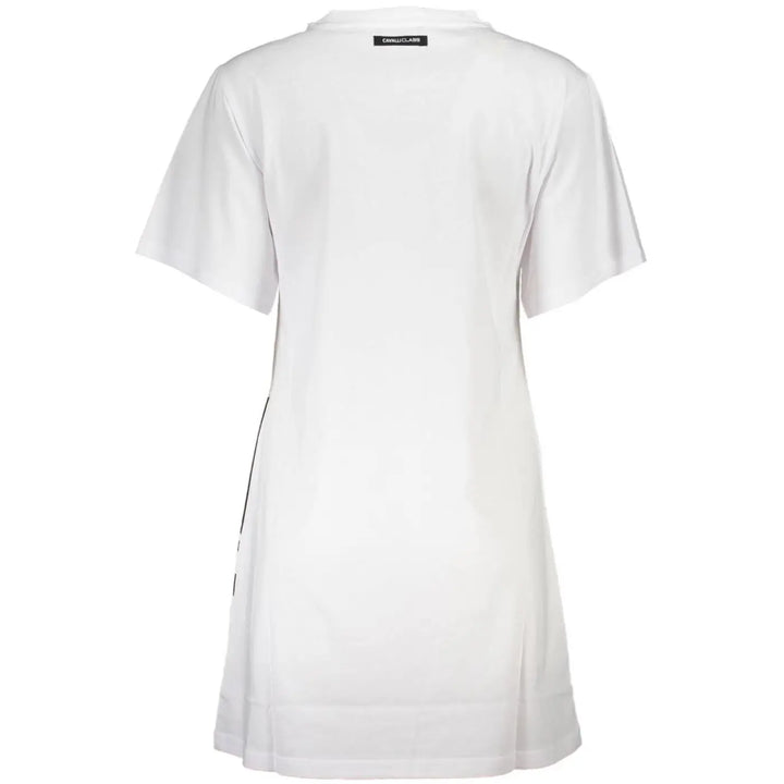 Cavalli Class White Cotton Women Dress