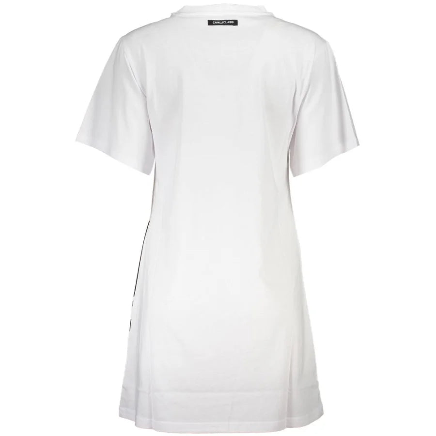 Cavalli Class White Cotton Women Dress