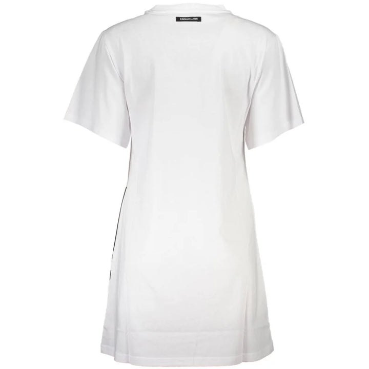 Cavalli Class White Cotton Women Dress