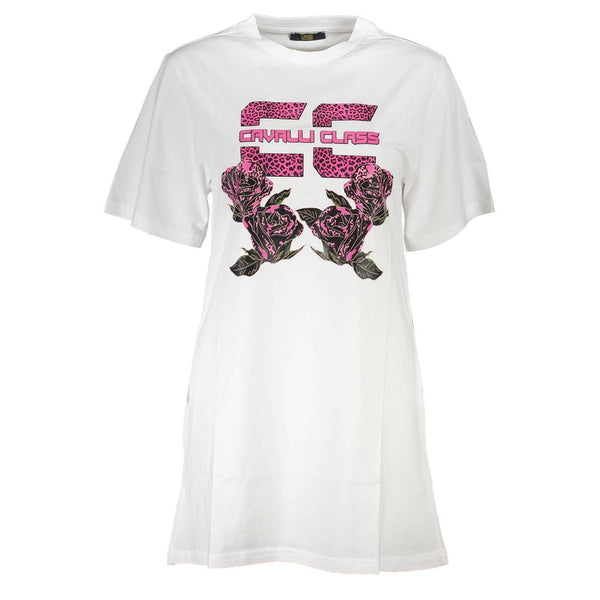 Cavalli Class White Cotton Women’s Dress women’s dress