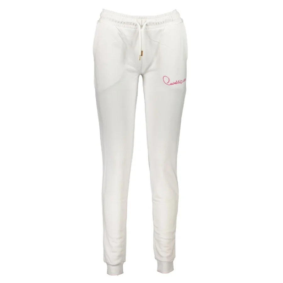 Cavalli Class White Cotton Women’s Sweatpant
