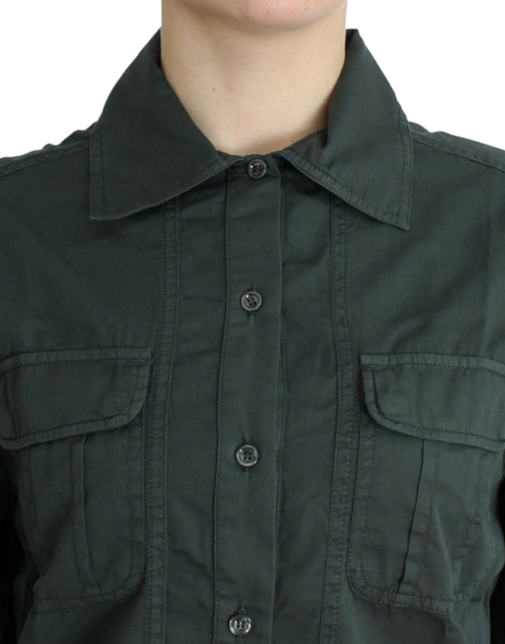 Cavalli Shirts - Women’s Gray Button Down Shirt