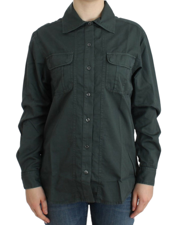 Cavalli Shirts - Women’s Gray Button Down Shirt