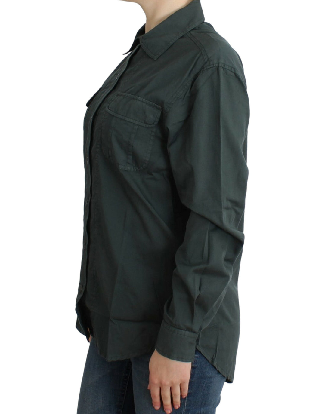 Cavalli Shirts - Women’s Gray Button Down Shirt