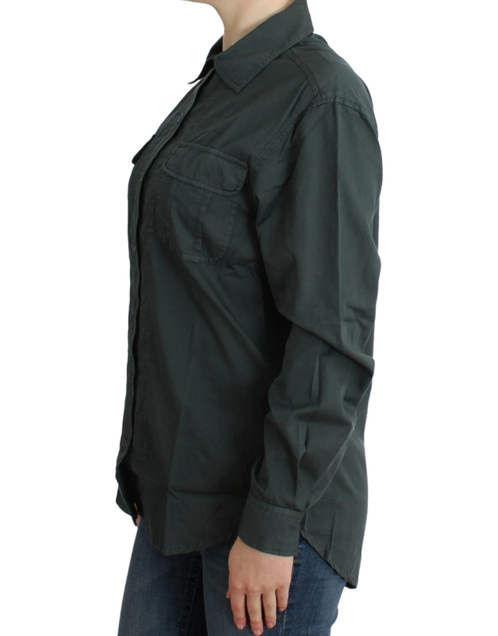 Cavalli Shirts - Women’s Gray Button Down Shirt