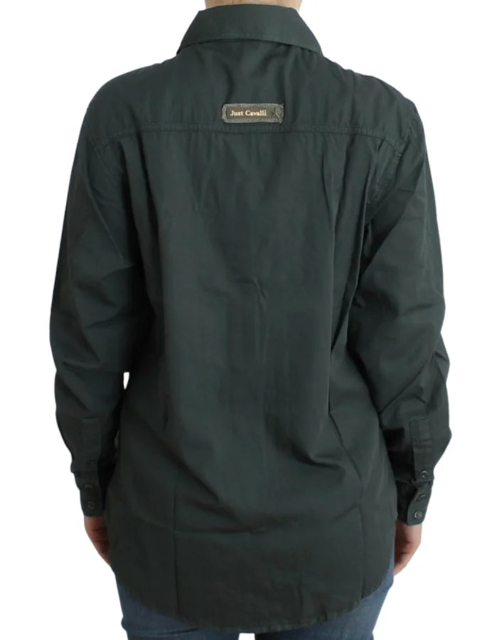 Cavalli Gray button down shirt