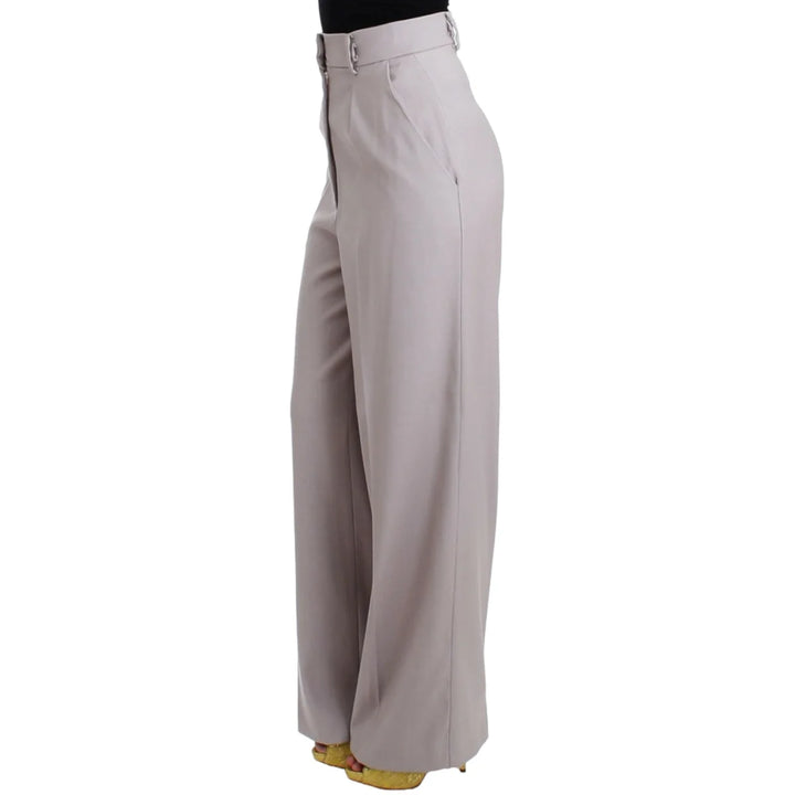 Cavalli Gray high waist pants