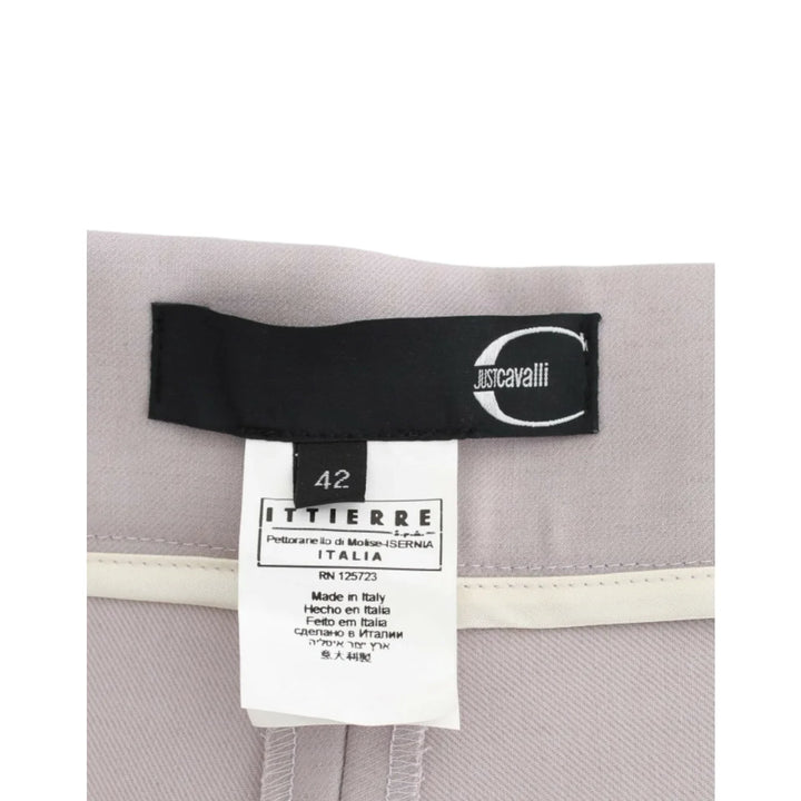 Cavalli Gray high waist pants