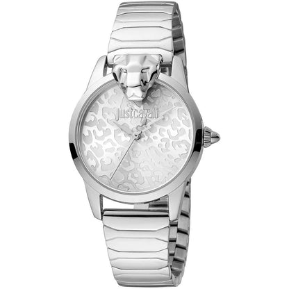 Cavalli Gray Stainless Steel Analog Watch 32MM Mineral Glass 5 ATM