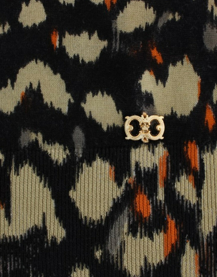 Cavalli Sweaters - Women’s Multicolor V-neck Wool Jumper