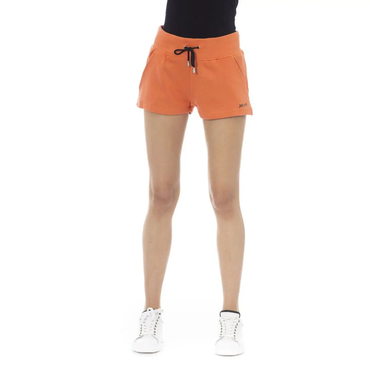 Just Cavalli Orange Cotton Women’s Sweatshorts