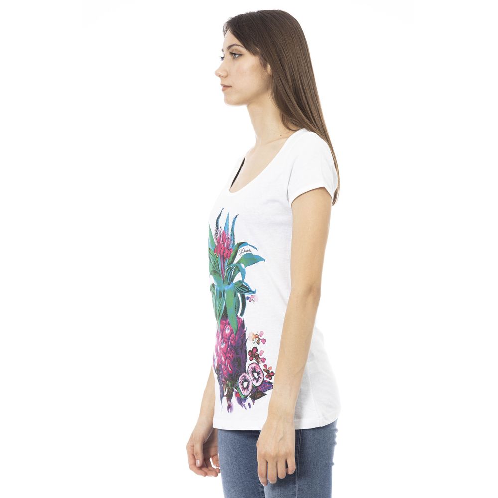 Just Cavalli - White Cotton Women T-Shirt