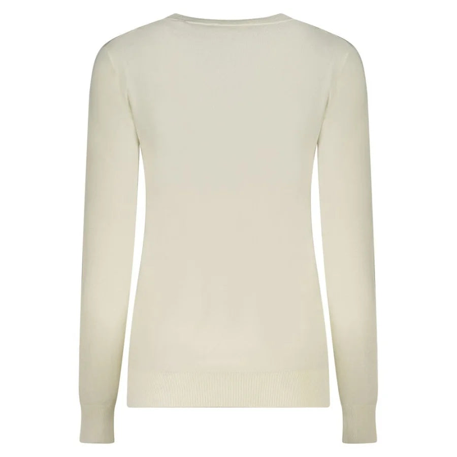 Guess Jeans Bianco Viscosa Women’s Long-Sleeved T-Shirt