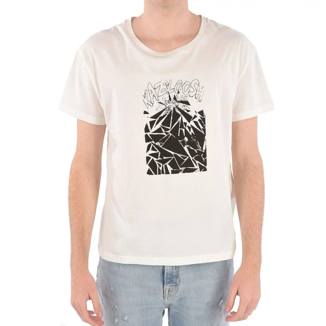 Celine White Cotton T-Shirt