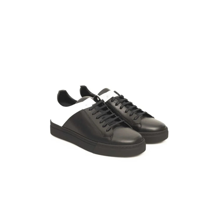Cerruti 1881 Black Cowhide Men Sneaker