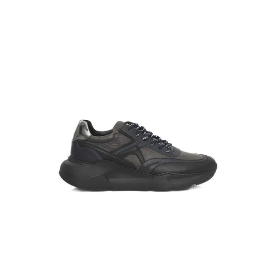 Cerruti 1881 Blue Cowhide Men Sneaker