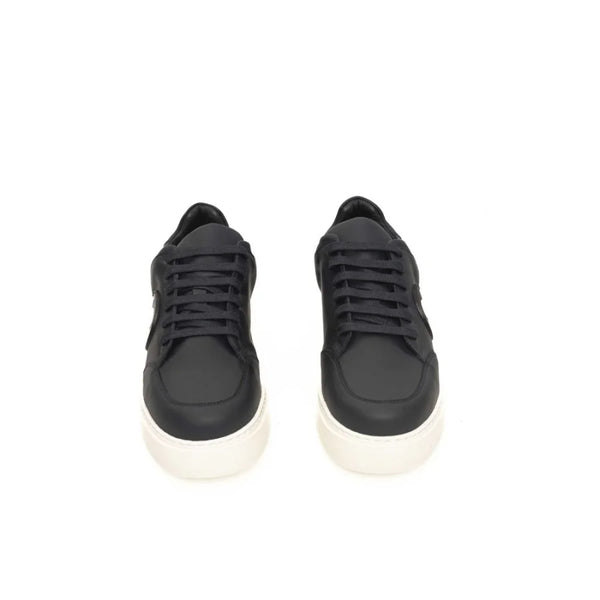 Cerruti 1881 Blue Cowhide Men Sneaker