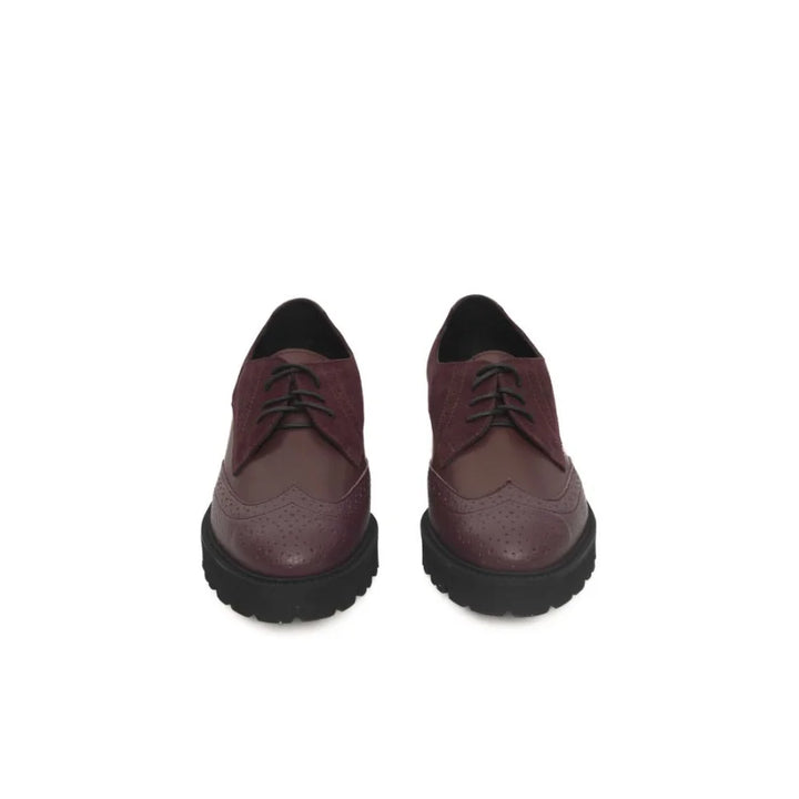 Cerruti 1881 Burgundy Cowhide Women Loafer