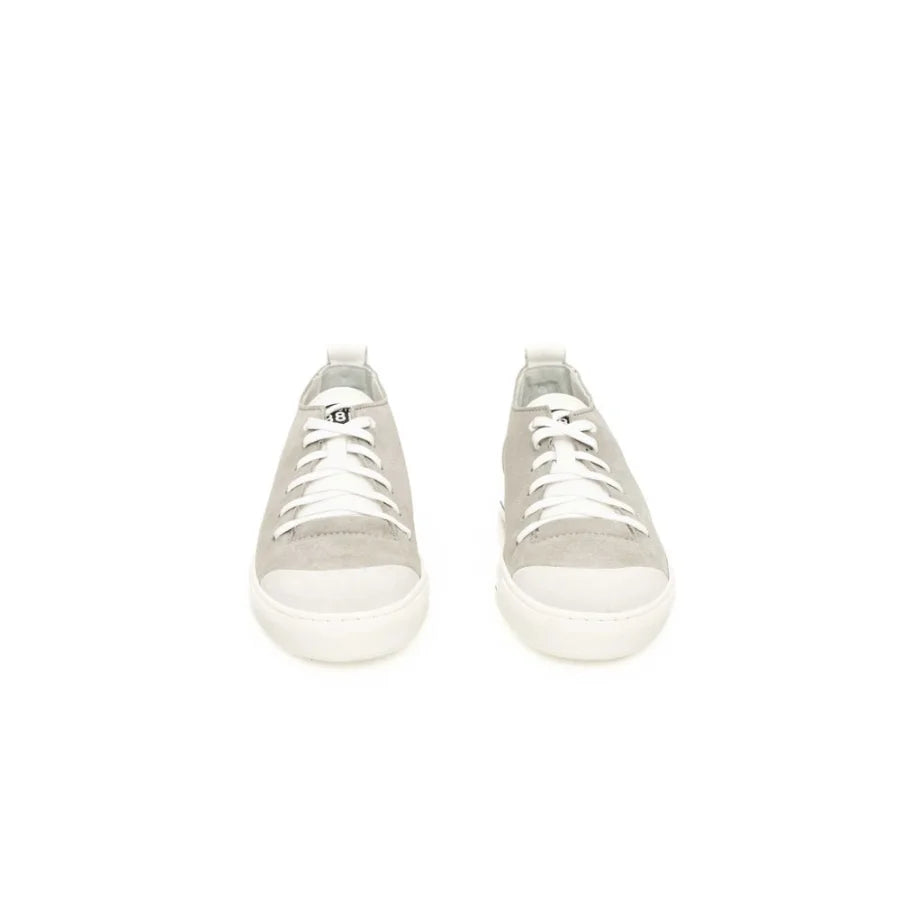 Cerruti 1881 Gray Cowhide Men Sneaker