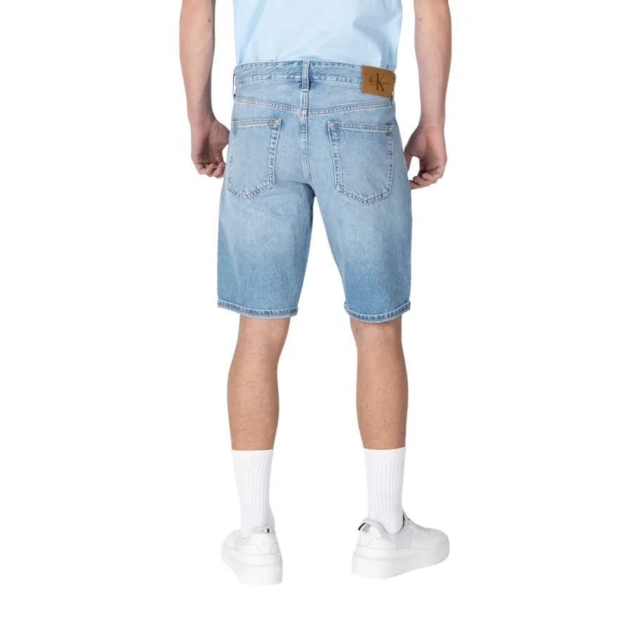 Calvin Klein Jeans Blue Cotton Bermuda Shorts