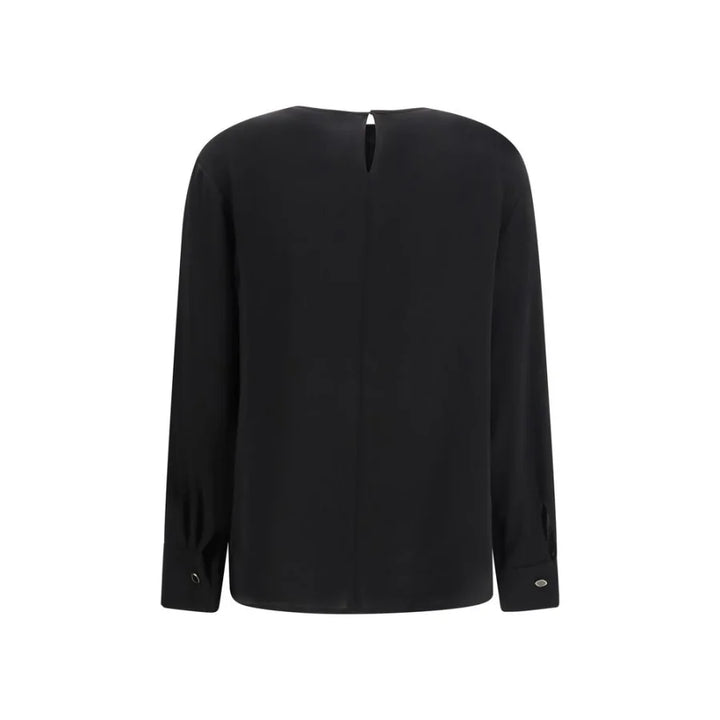 Max Mara Black Triacetate Blouse