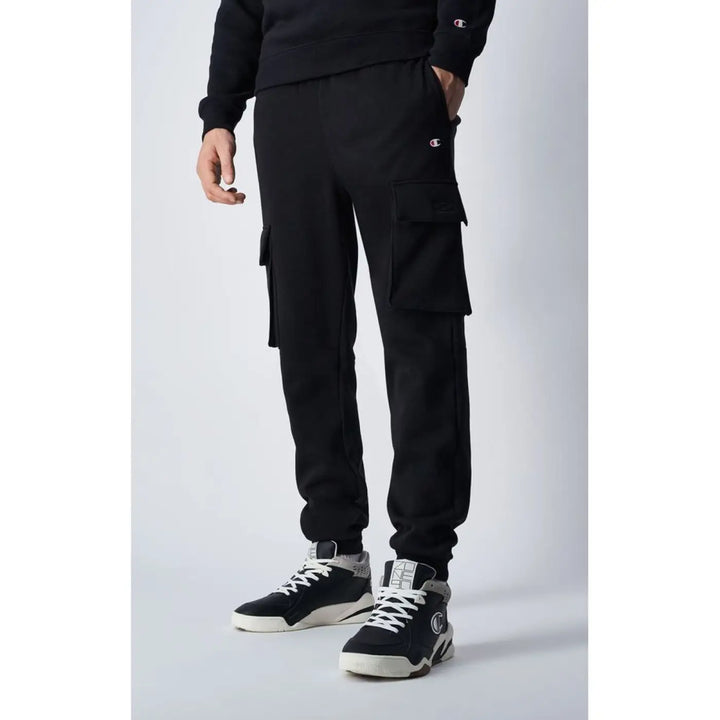 Champion Black Cotton Joggers (workout Pants)