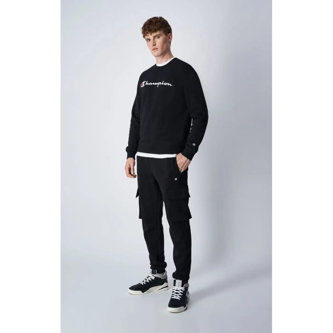 Champion Black Cotton Joggers (workout Pants)