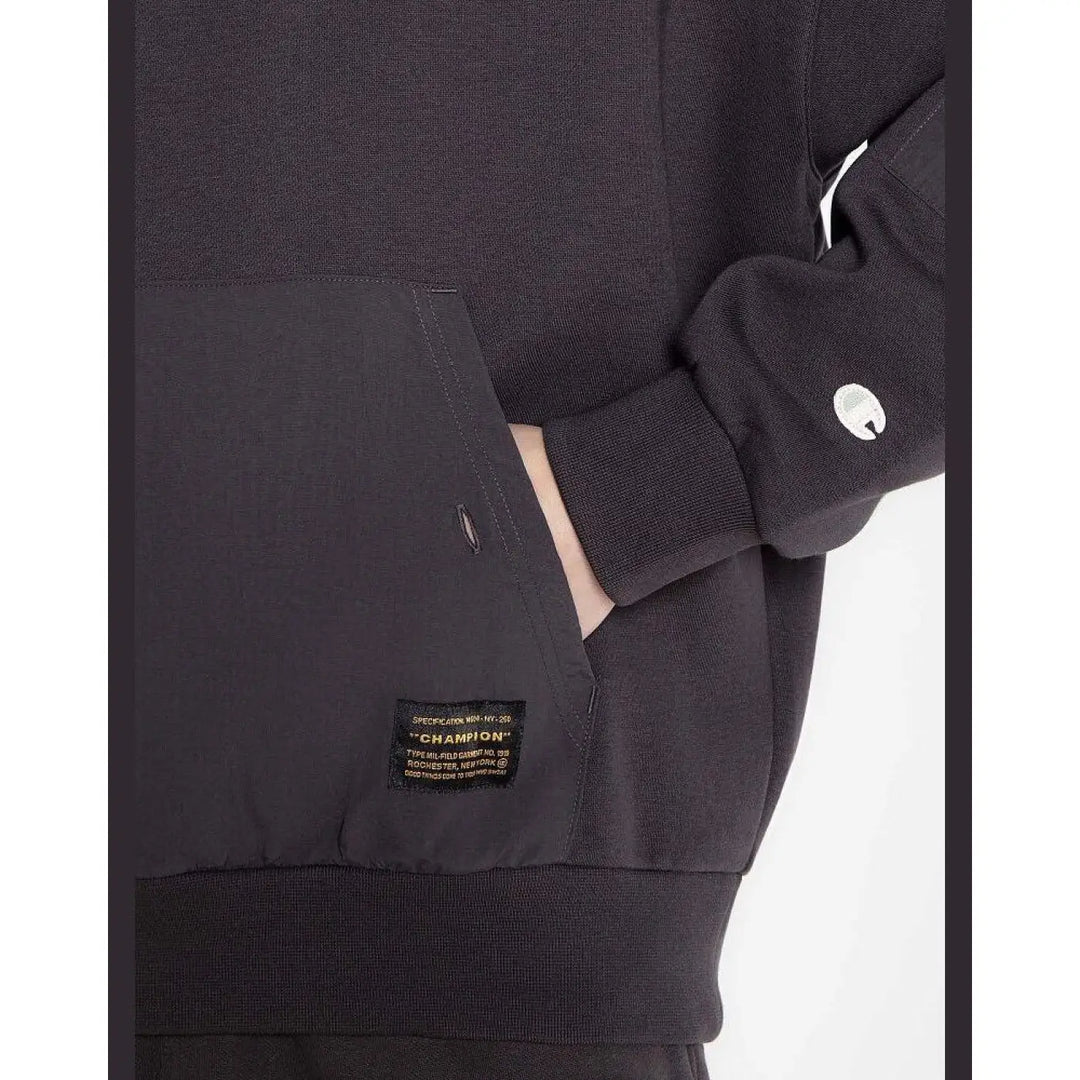 Champion Black Cotton Sweatshirt