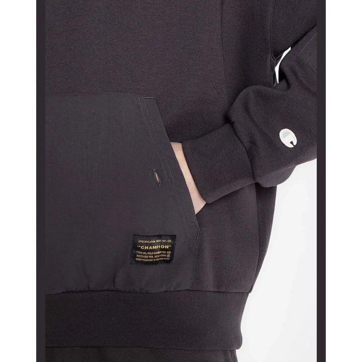 Champion Black Cotton Sweatshirt