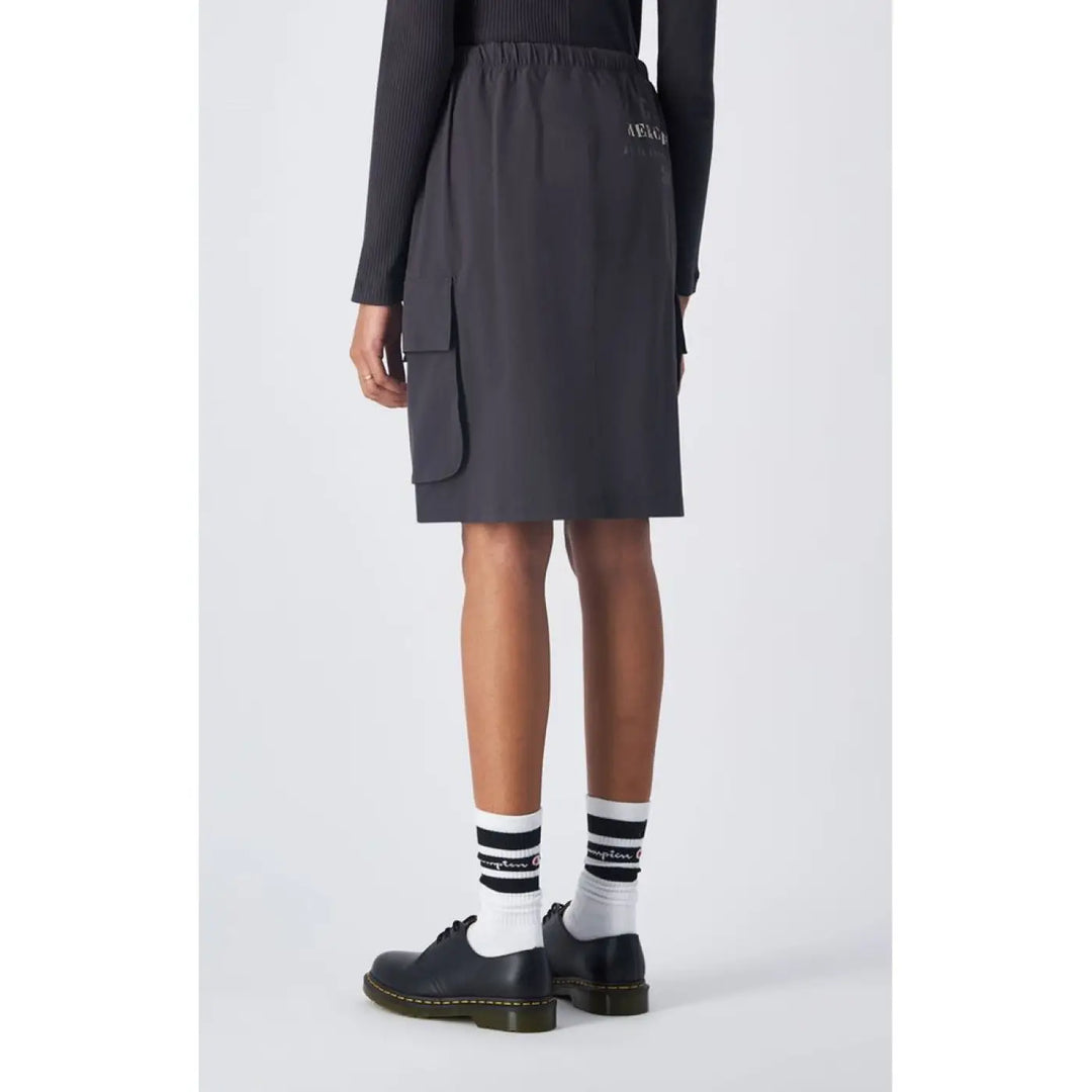 Champion Black Polyamide Midi Skirt