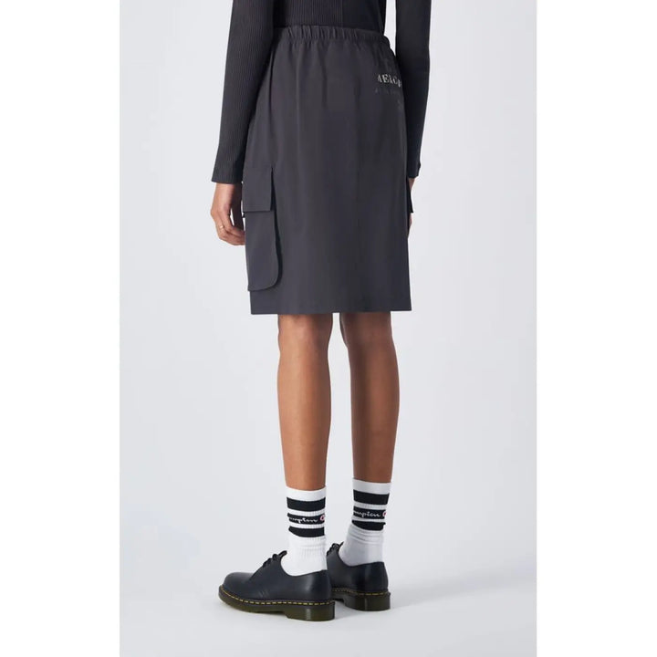 Champion Black Polyamide Midi Skirt