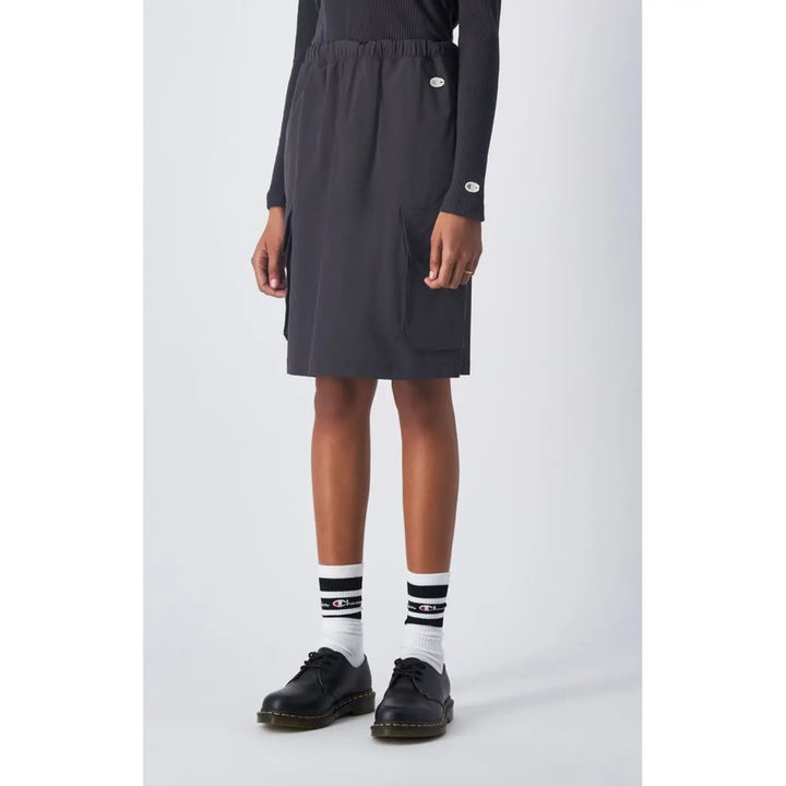 Champion Black Polyamide Midi Skirt