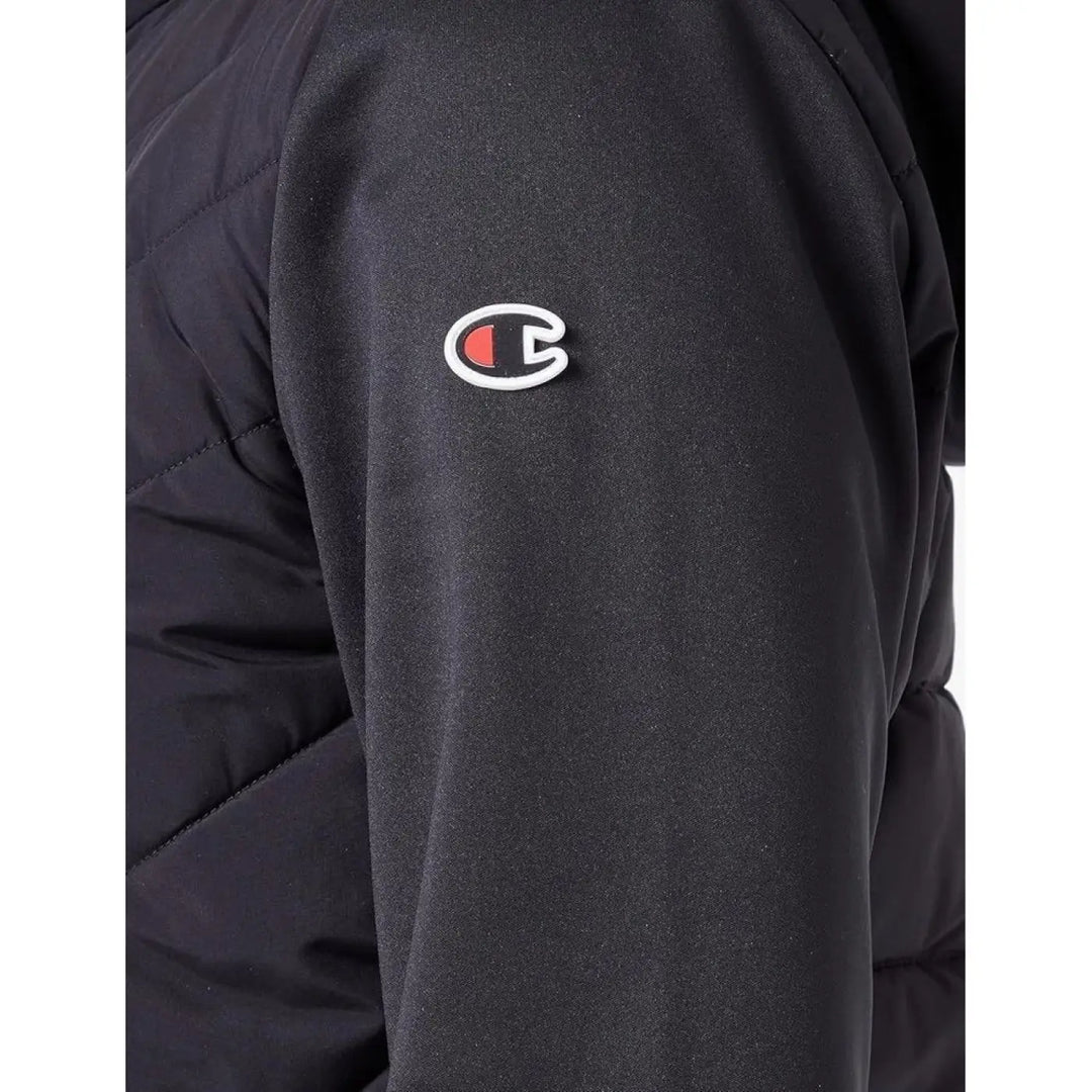 Champion Black Polyester Bomber