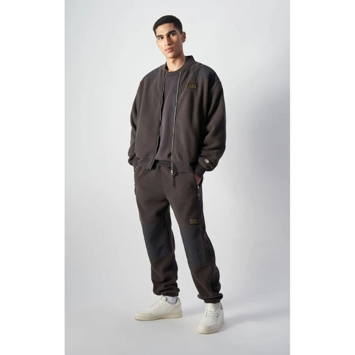 Champion Black Polyester Bomber