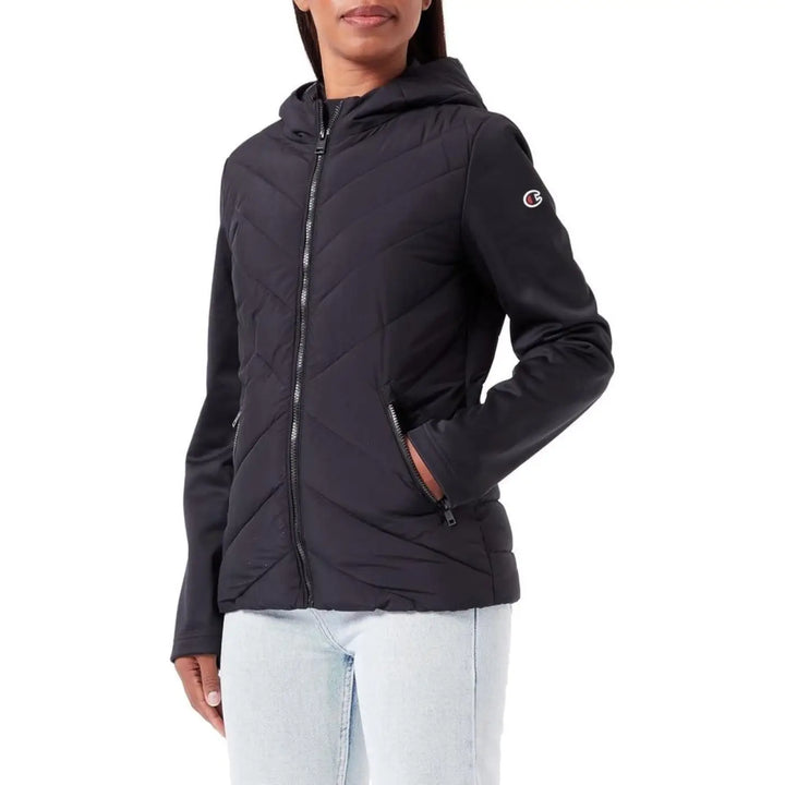 Champion Black Polyester Bomber