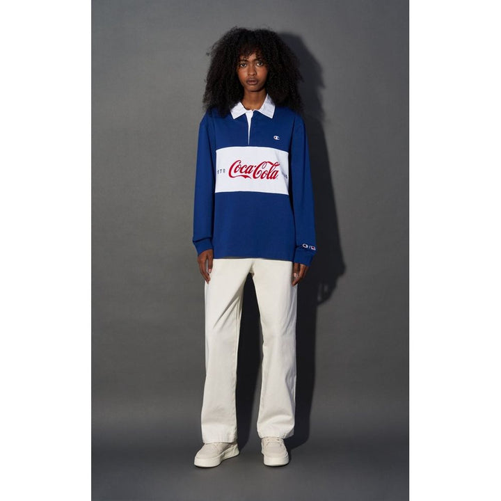 Champion Blue Cotton Polo Shirt