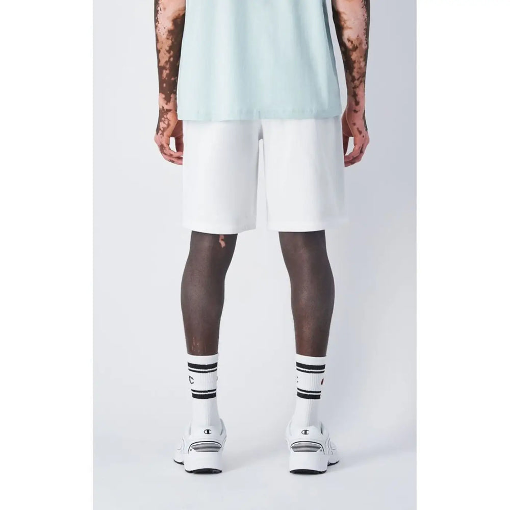 Champion White Cotton Bermuda Shorts