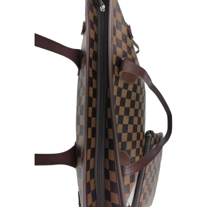 Trendsi Bags Shoulder bags - Stylish Checkered PVC Two Piece Bag Set Sleek Sophistication