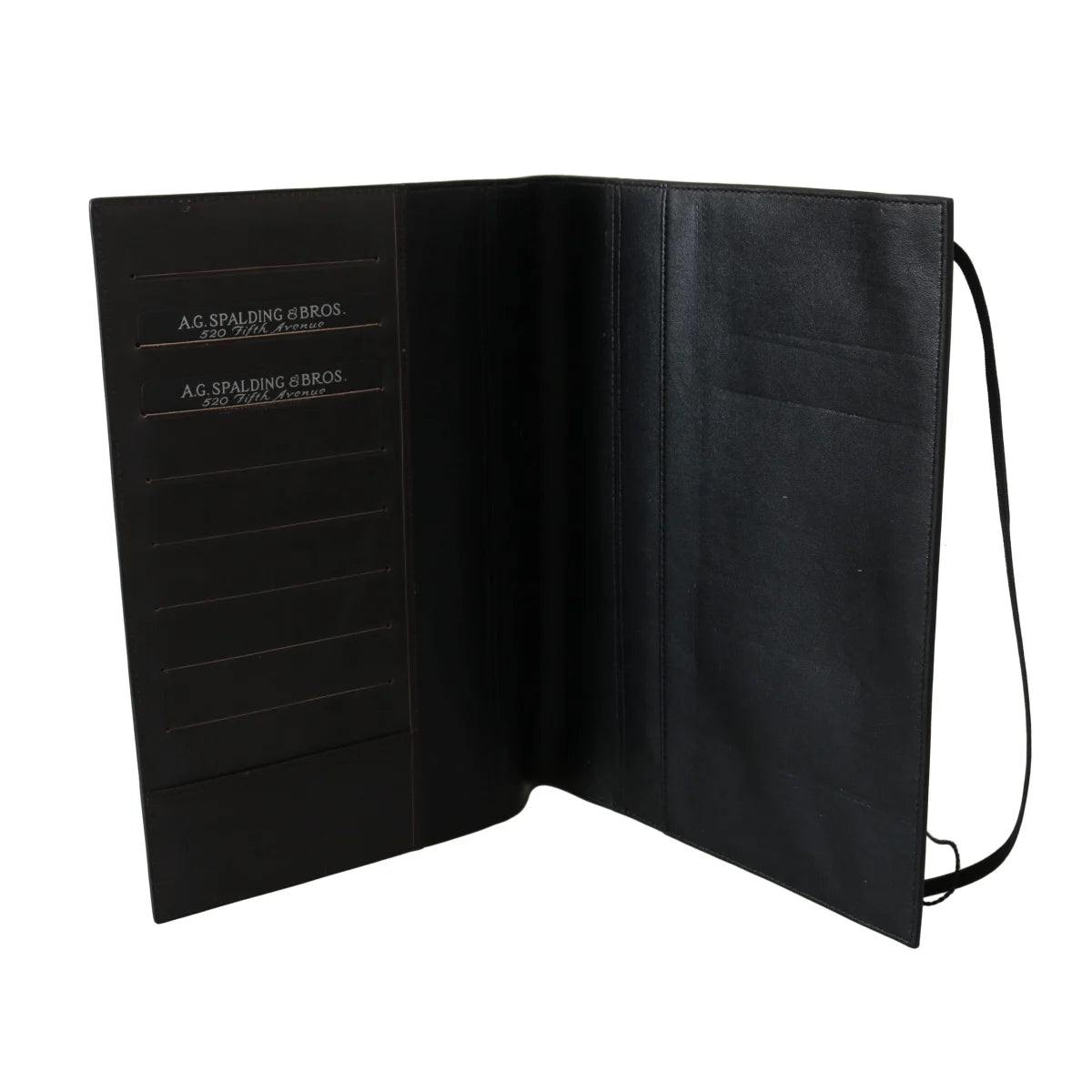 Chic Black Leather Spalding Wallet Dress Style A.G. & Bros