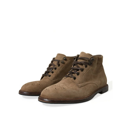 Chic Dolce Gabbana Ankle Boots Shoes Gentleman Dress Style &